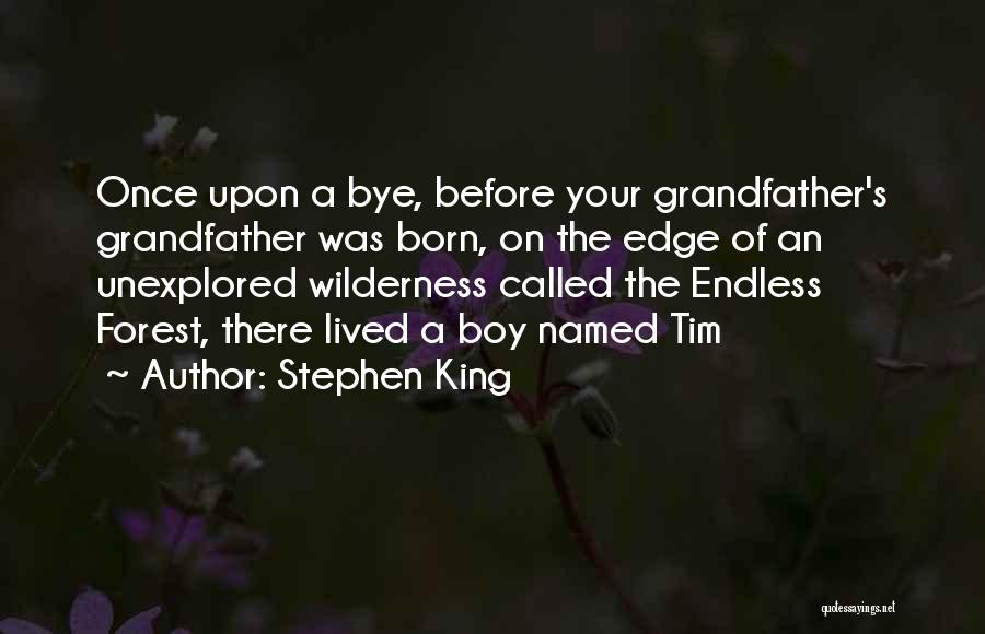 Stephen King Quotes: Once Upon A Bye, Before Your Grandfather's Grandfather Was Born, On The Edge Of An Unexplored Wilderness Called The Endless