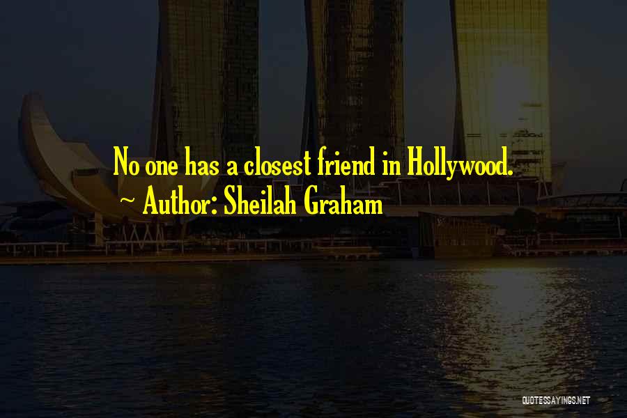 Sheilah Graham Quotes: No One Has A Closest Friend In Hollywood.