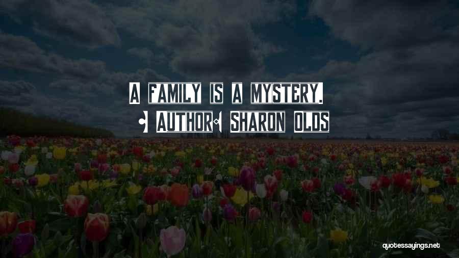 Sharon Olds Quotes: A Family Is A Mystery.