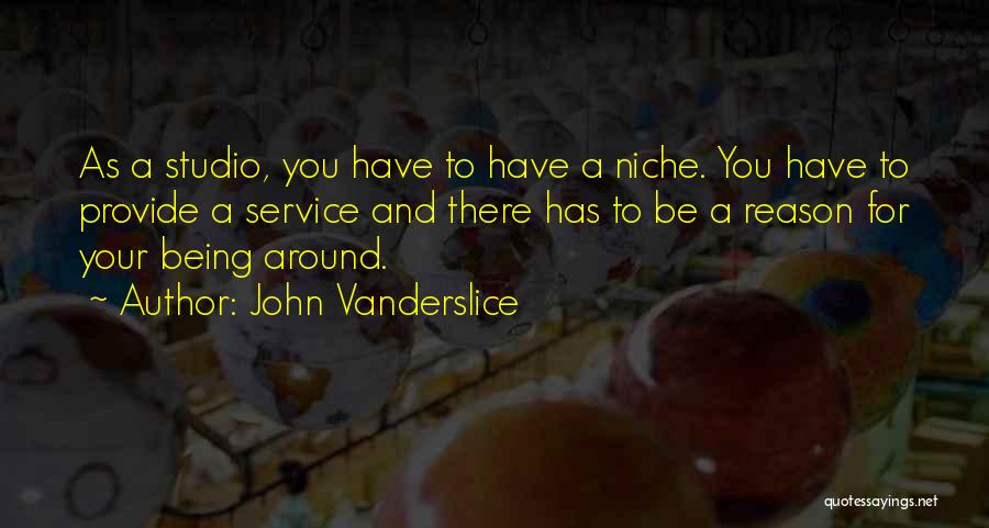 John Vanderslice Quotes: As A Studio, You Have To Have A Niche. You Have To Provide A Service And There Has To Be