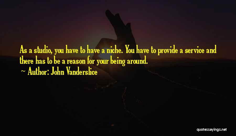 John Vanderslice Quotes: As A Studio, You Have To Have A Niche. You Have To Provide A Service And There Has To Be