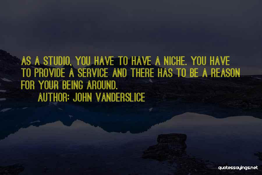 John Vanderslice Quotes: As A Studio, You Have To Have A Niche. You Have To Provide A Service And There Has To Be
