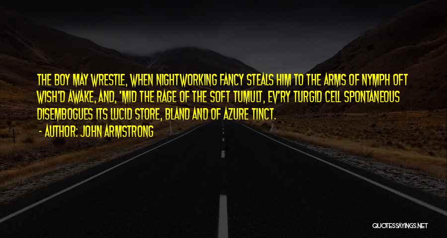 John Armstrong Quotes: The Boy May Wrestle, When Nightworking Fancy Steals Him To The Arms Of Nymph Oft Wish'd Awake, And, 'mid The