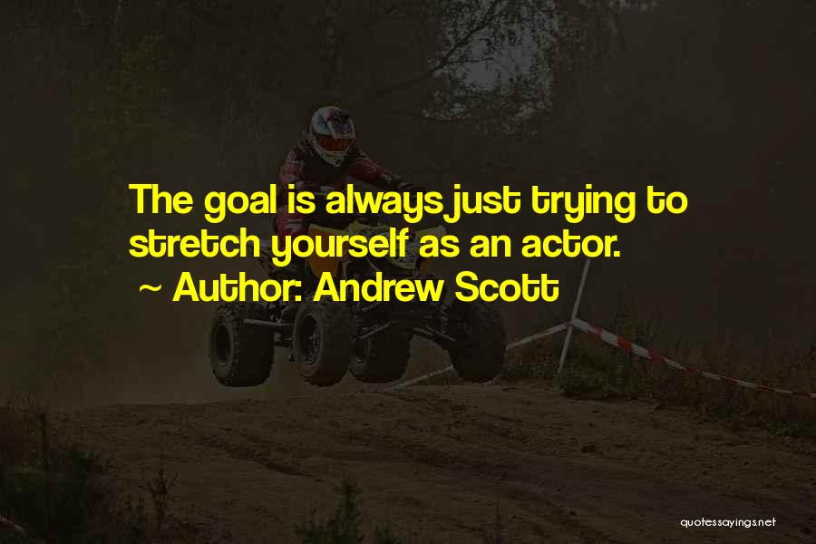 Andrew Scott Quotes: The Goal Is Always Just Trying To Stretch Yourself As An Actor.