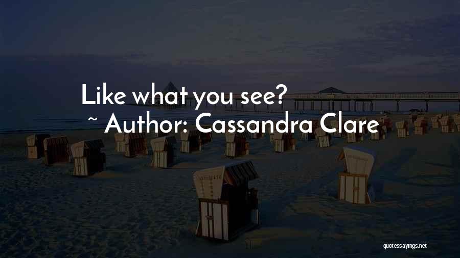 Cassandra Clare Quotes: Like What You See?