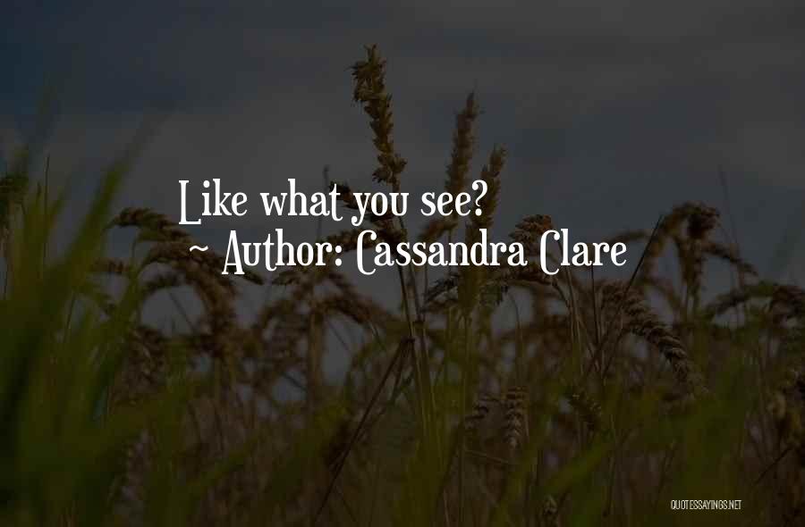 Cassandra Clare Quotes: Like What You See?