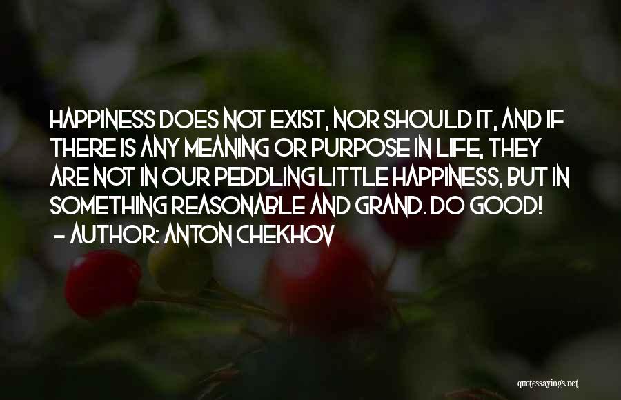 Anton Chekhov Quotes: Happiness Does Not Exist, Nor Should It, And If There Is Any Meaning Or Purpose In Life, They Are Not