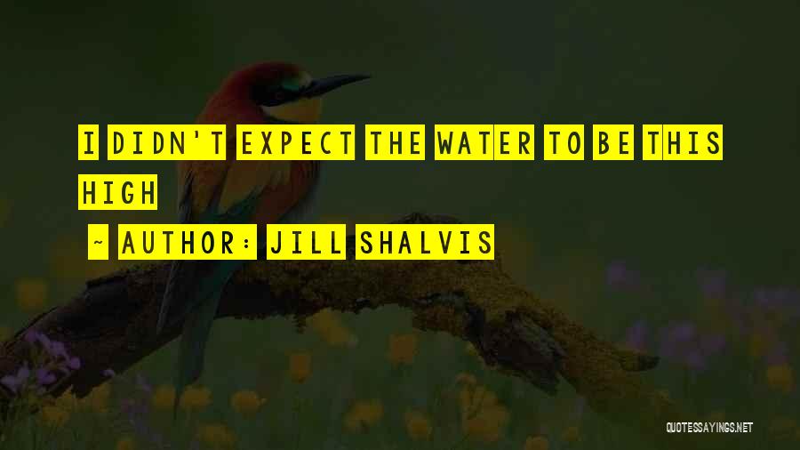 Jill Shalvis Quotes: I Didn't Expect The Water To Be This High