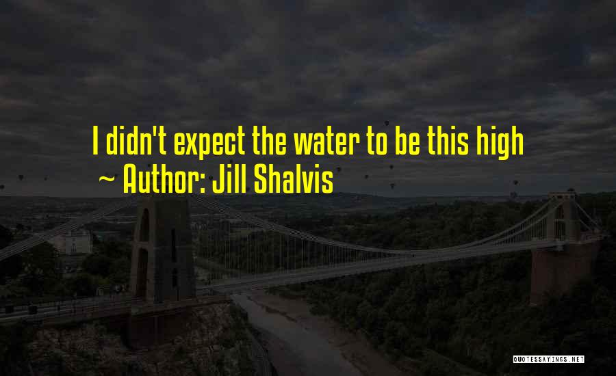 Jill Shalvis Quotes: I Didn't Expect The Water To Be This High