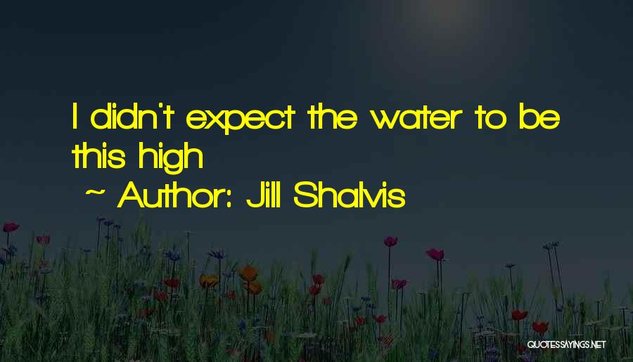 Jill Shalvis Quotes: I Didn't Expect The Water To Be This High