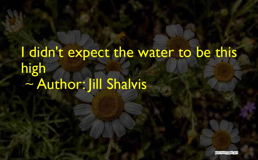 Jill Shalvis Quotes: I Didn't Expect The Water To Be This High