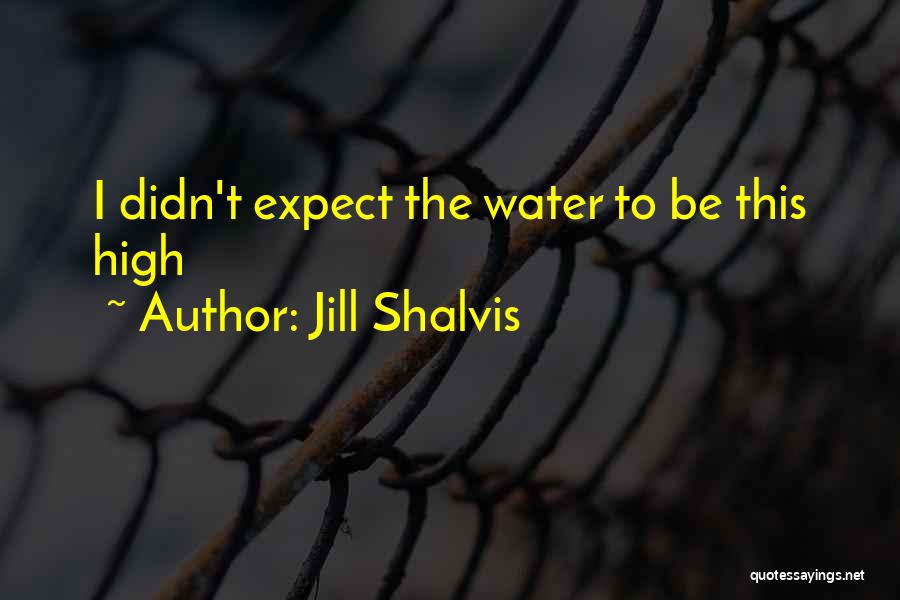 Jill Shalvis Quotes: I Didn't Expect The Water To Be This High