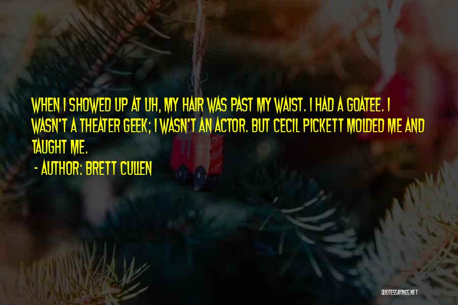 Brett Cullen Quotes: When I Showed Up At Uh, My Hair Was Past My Waist. I Had A Goatee. I Wasn't A Theater
