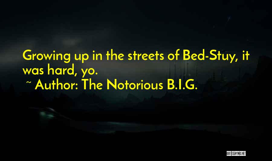 The Notorious B.I.G. Quotes: Growing Up In The Streets Of Bed-stuy, It Was Hard, Yo.