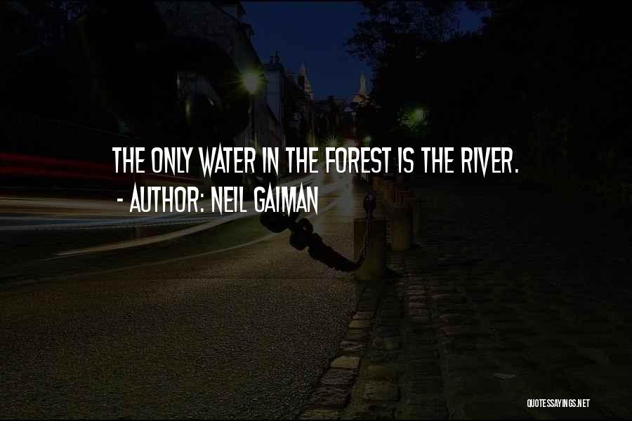 Neil Gaiman Quotes: The Only Water In The Forest Is The River.