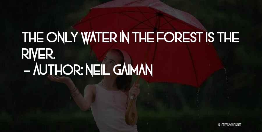 Neil Gaiman Quotes: The Only Water In The Forest Is The River.