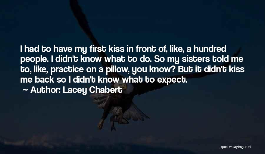 Lacey Chabert Quotes: I Had To Have My First Kiss In Front Of, Like, A Hundred People. I Didn't Know What To Do.