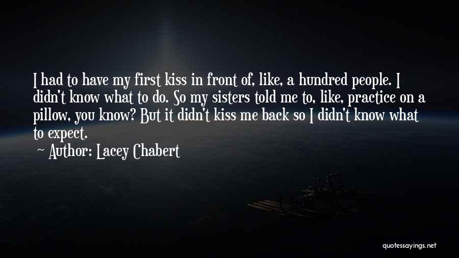 Lacey Chabert Quotes: I Had To Have My First Kiss In Front Of, Like, A Hundred People. I Didn't Know What To Do.