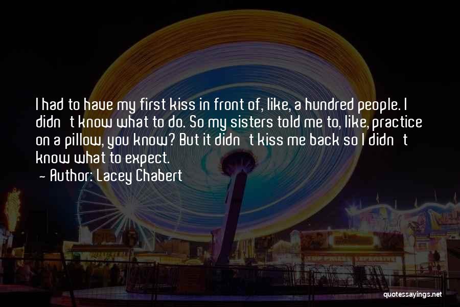 Lacey Chabert Quotes: I Had To Have My First Kiss In Front Of, Like, A Hundred People. I Didn't Know What To Do.