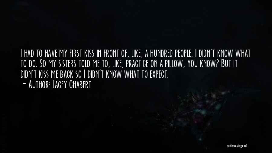 Lacey Chabert Quotes: I Had To Have My First Kiss In Front Of, Like, A Hundred People. I Didn't Know What To Do.