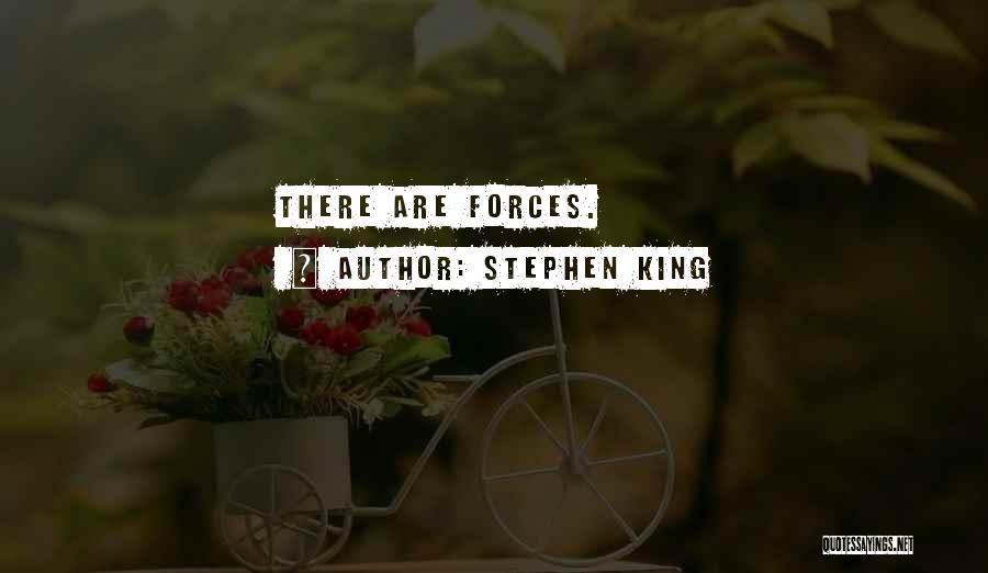 Stephen King Quotes: There Are Forces.