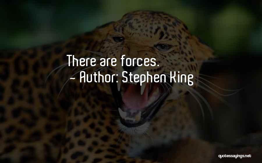 Stephen King Quotes: There Are Forces.