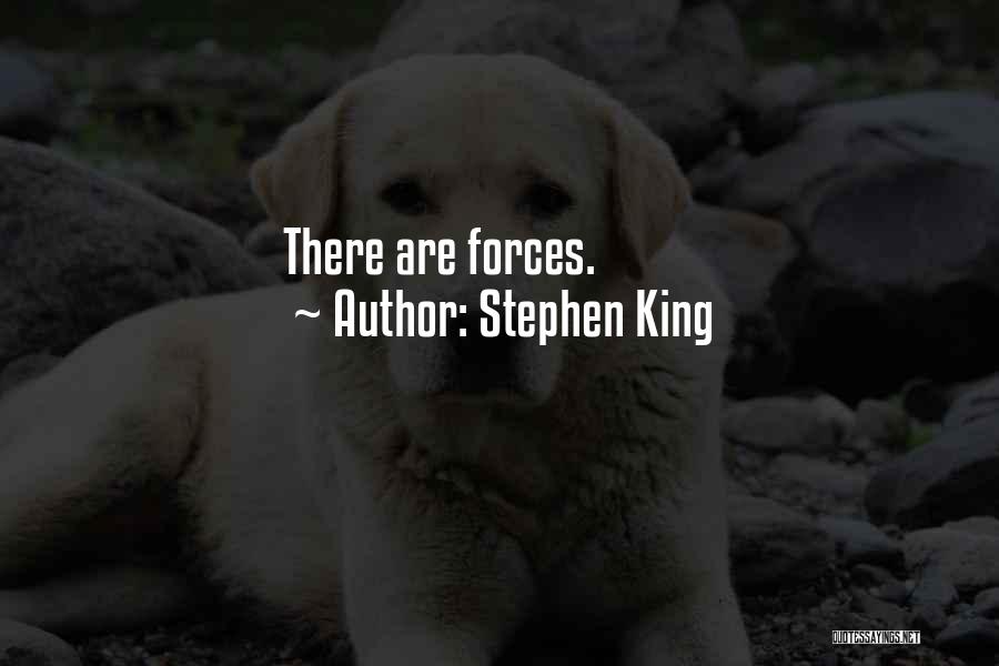Stephen King Quotes: There Are Forces.