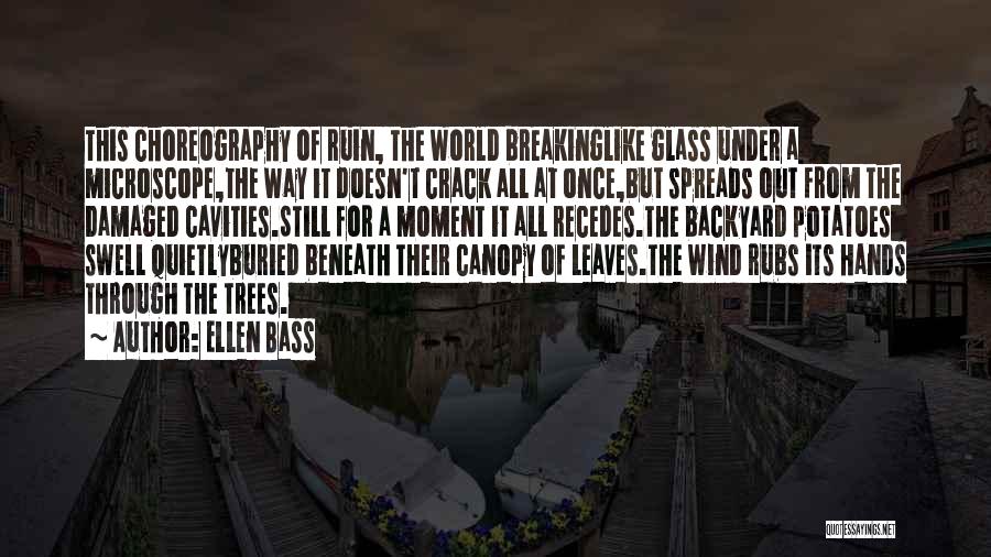 Ellen Bass Quotes: This Choreography Of Ruin, The World Breakinglike Glass Under A Microscope,the Way It Doesn't Crack All At Once,but Spreads Out