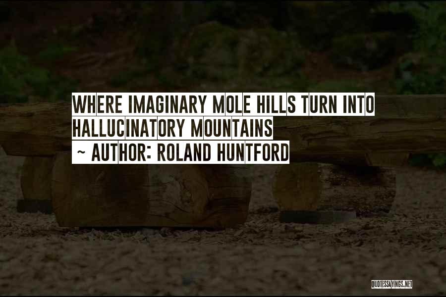 Roland Huntford Quotes: Where Imaginary Mole Hills Turn Into Hallucinatory Mountains