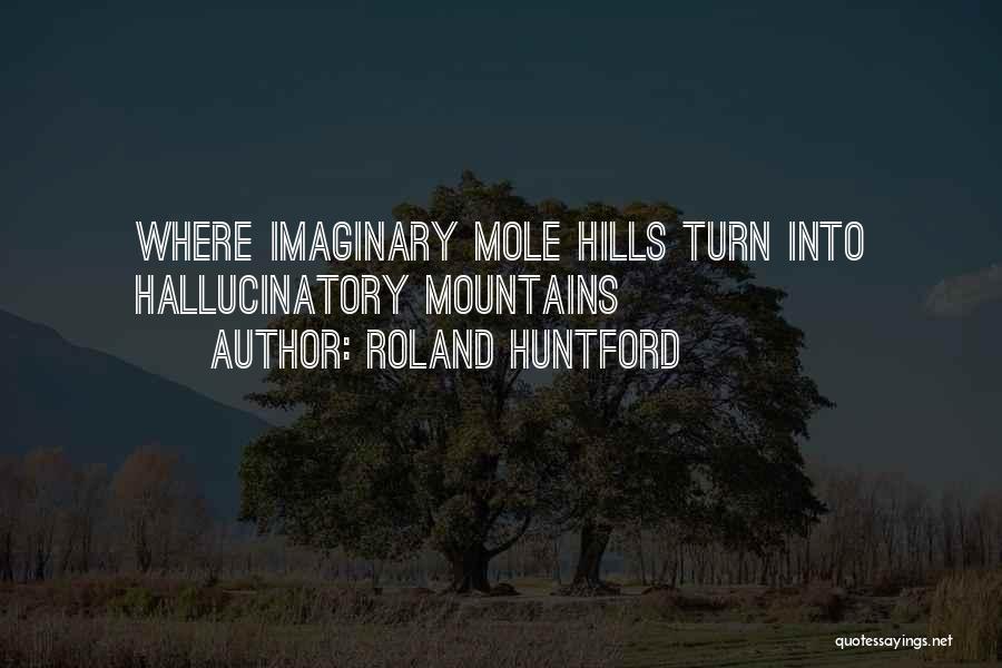Roland Huntford Quotes: Where Imaginary Mole Hills Turn Into Hallucinatory Mountains