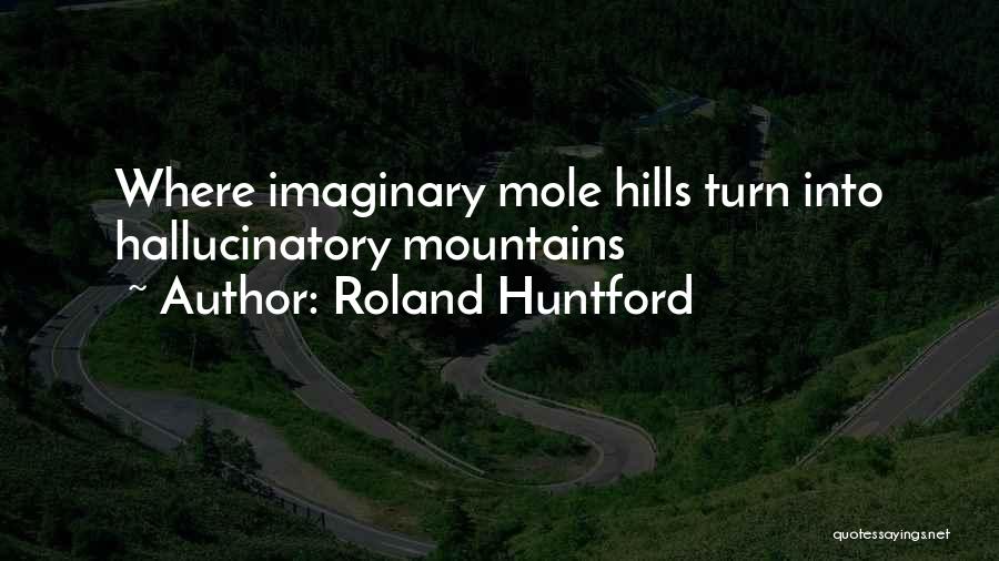 Roland Huntford Quotes: Where Imaginary Mole Hills Turn Into Hallucinatory Mountains