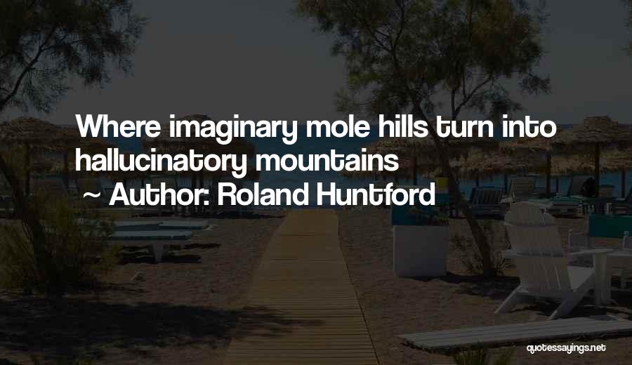 Roland Huntford Quotes: Where Imaginary Mole Hills Turn Into Hallucinatory Mountains