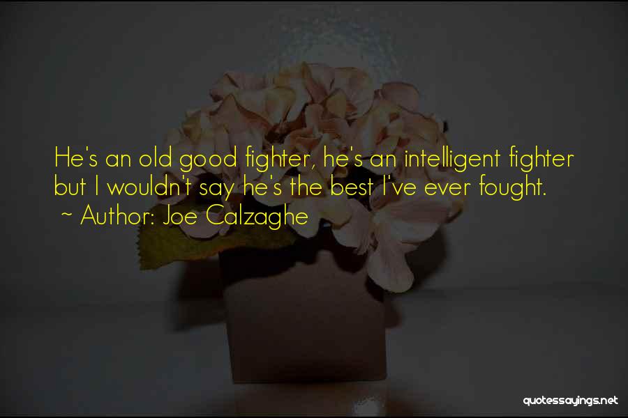 Joe Calzaghe Quotes: He's An Old Good Fighter, He's An Intelligent Fighter But I Wouldn't Say He's The Best I've Ever Fought.