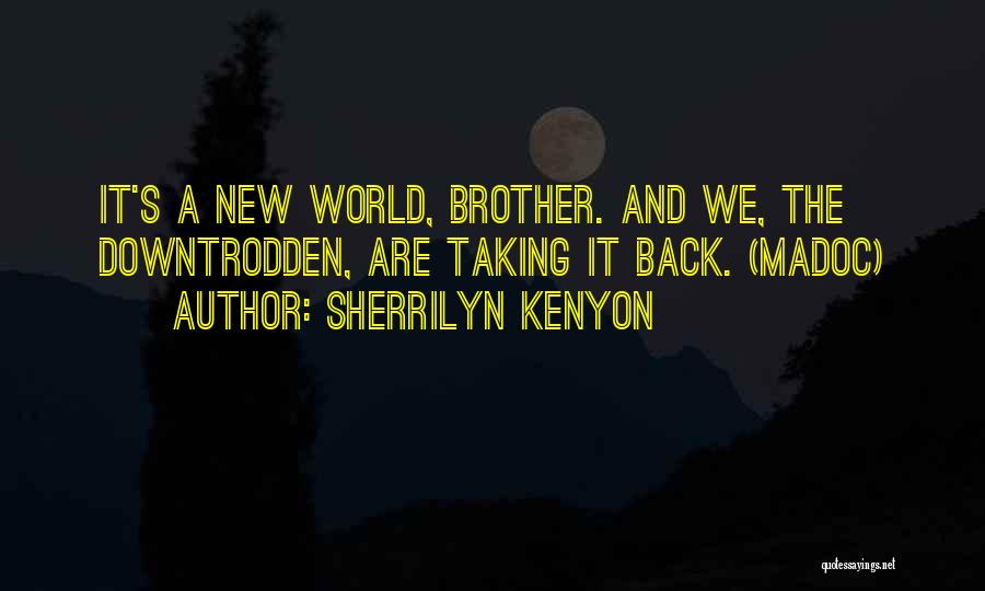 Sherrilyn Kenyon Quotes: It's A New World, Brother. And We, The Downtrodden, Are Taking It Back. (madoc)