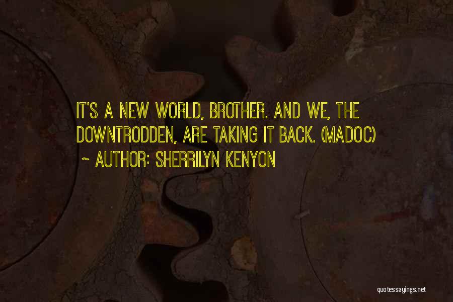 Sherrilyn Kenyon Quotes: It's A New World, Brother. And We, The Downtrodden, Are Taking It Back. (madoc)