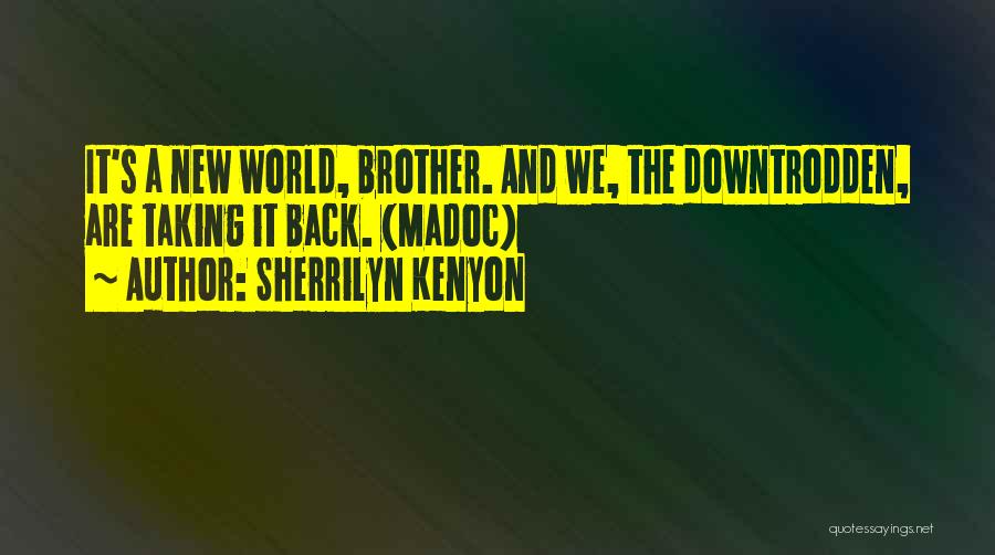 Sherrilyn Kenyon Quotes: It's A New World, Brother. And We, The Downtrodden, Are Taking It Back. (madoc)
