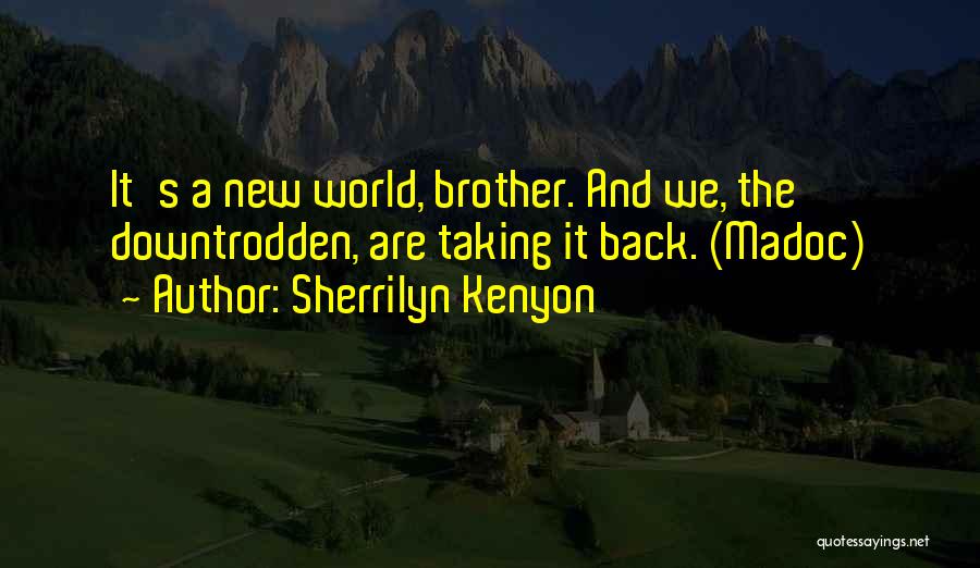 Sherrilyn Kenyon Quotes: It's A New World, Brother. And We, The Downtrodden, Are Taking It Back. (madoc)