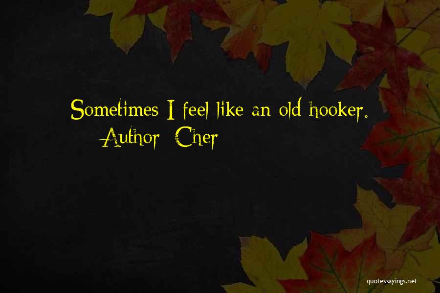Cher Quotes: Sometimes I Feel Like An Old Hooker.