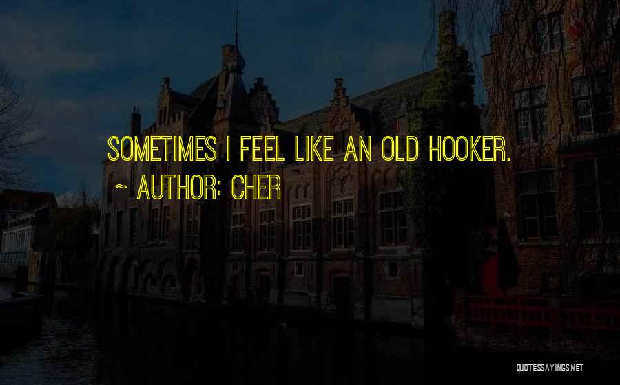 Cher Quotes: Sometimes I Feel Like An Old Hooker.