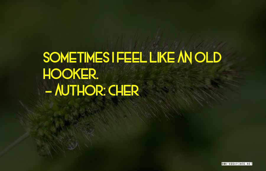 Cher Quotes: Sometimes I Feel Like An Old Hooker.