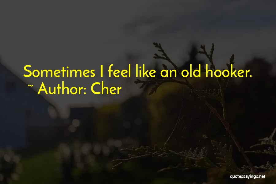 Cher Quotes: Sometimes I Feel Like An Old Hooker.