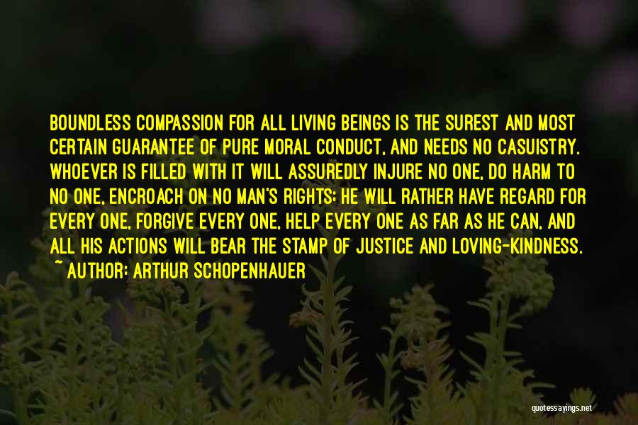 Arthur Schopenhauer Quotes: Boundless Compassion For All Living Beings Is The Surest And Most Certain Guarantee Of Pure Moral Conduct, And Needs No