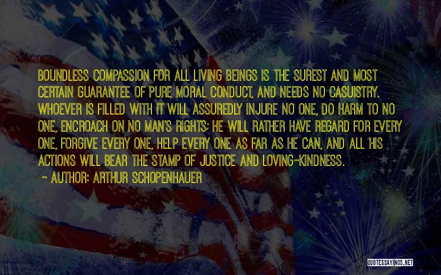 Arthur Schopenhauer Quotes: Boundless Compassion For All Living Beings Is The Surest And Most Certain Guarantee Of Pure Moral Conduct, And Needs No