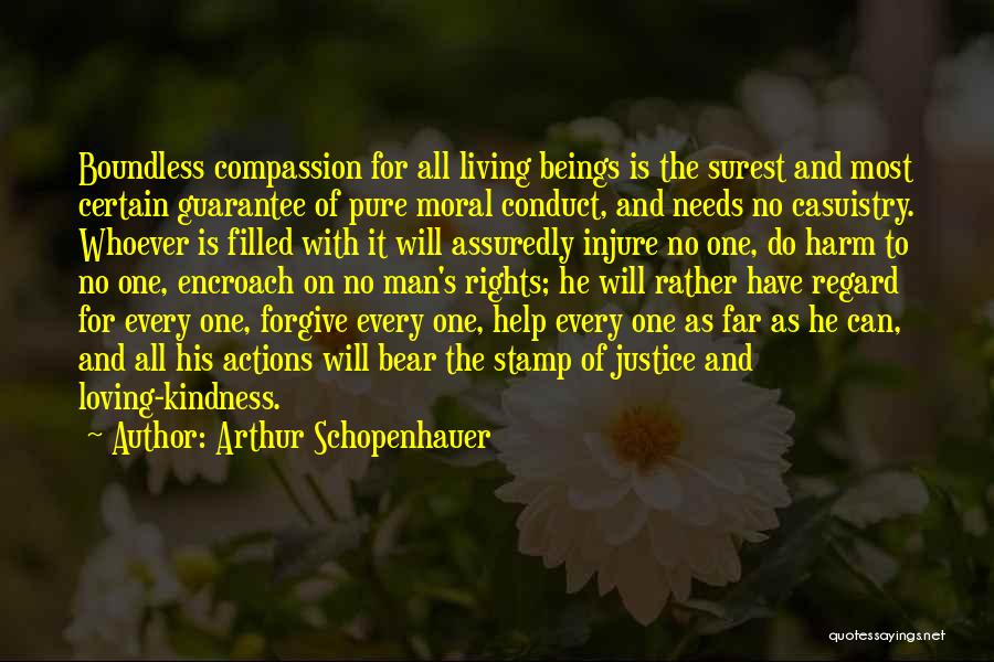 Arthur Schopenhauer Quotes: Boundless Compassion For All Living Beings Is The Surest And Most Certain Guarantee Of Pure Moral Conduct, And Needs No