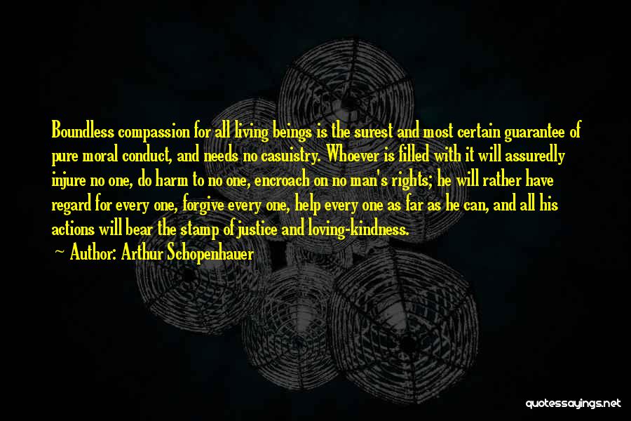 Arthur Schopenhauer Quotes: Boundless Compassion For All Living Beings Is The Surest And Most Certain Guarantee Of Pure Moral Conduct, And Needs No