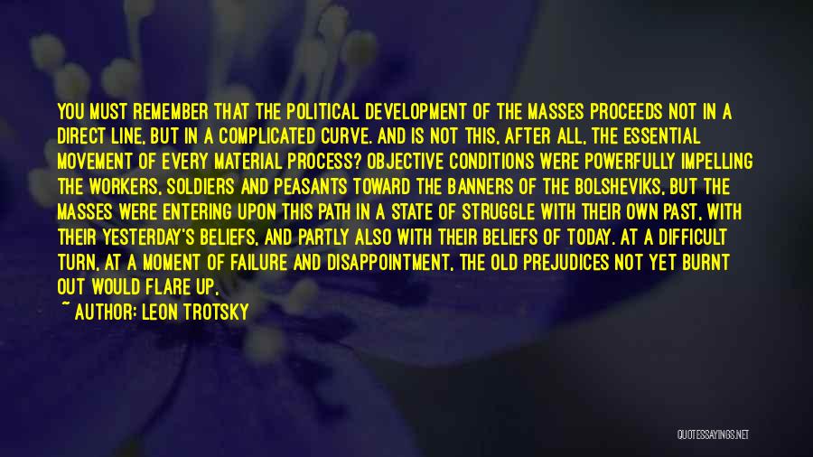 Leon Trotsky Quotes: You Must Remember That The Political Development Of The Masses Proceeds Not In A Direct Line, But In A Complicated