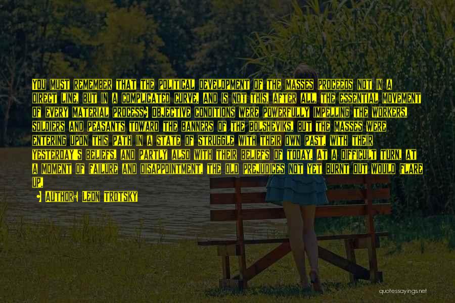 Leon Trotsky Quotes: You Must Remember That The Political Development Of The Masses Proceeds Not In A Direct Line, But In A Complicated