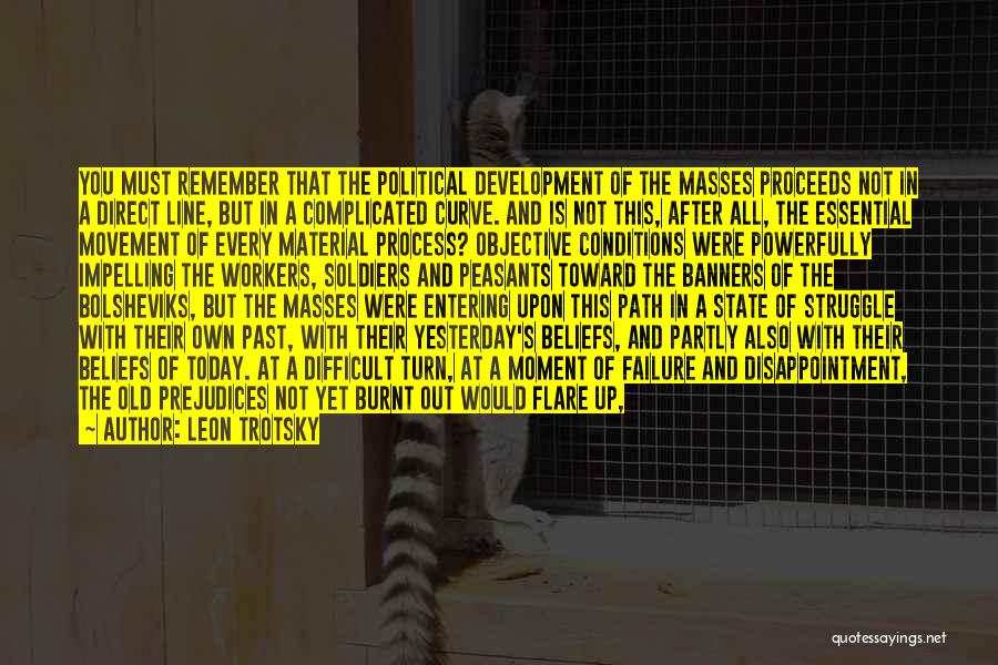 Leon Trotsky Quotes: You Must Remember That The Political Development Of The Masses Proceeds Not In A Direct Line, But In A Complicated