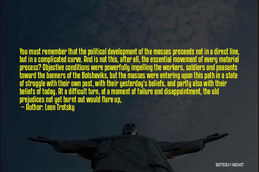Leon Trotsky Quotes: You Must Remember That The Political Development Of The Masses Proceeds Not In A Direct Line, But In A Complicated