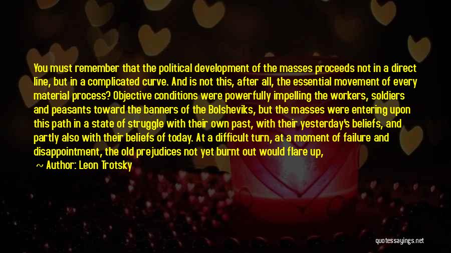 Leon Trotsky Quotes: You Must Remember That The Political Development Of The Masses Proceeds Not In A Direct Line, But In A Complicated